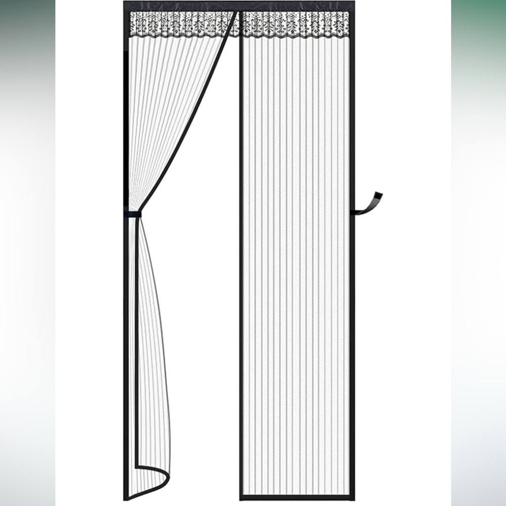 Screen Door Magnetic Mesh Retractable Door Curtain